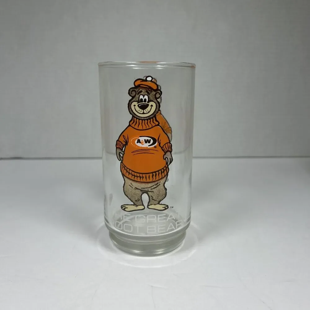 Vtg 1970's A&W 16 Oz Root Beer Glass 